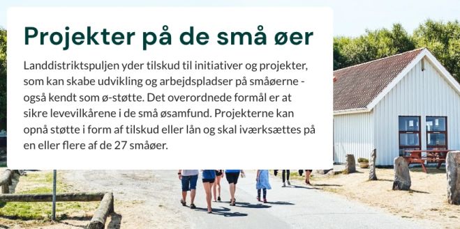 Åbning af ansøgningsrunde til ø-støtten - Frist 24. april 2025