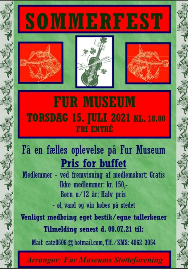 Sommerfest på Fur Museum - torsdag 15. juli 2021 KL. 18.00 - FRI ENTRÉ