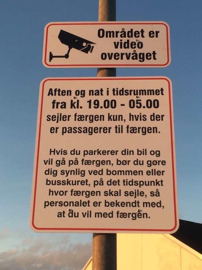 Pr. 1. februar tager Fur Færgeri kamera overvågning på Branden i brug