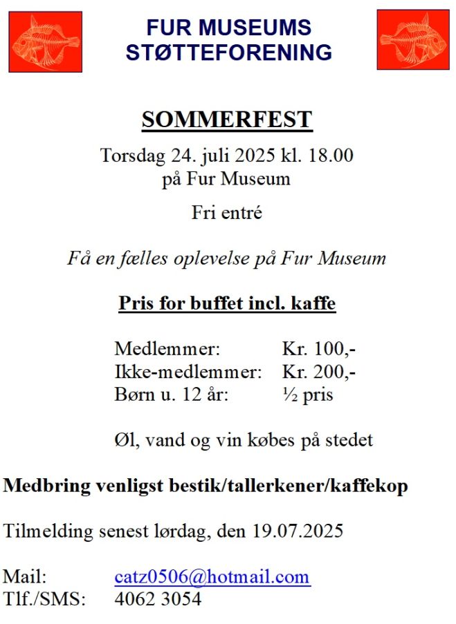 Fur Museums Støtteforening - Sommerfest