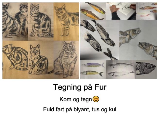 Tegning på Fur