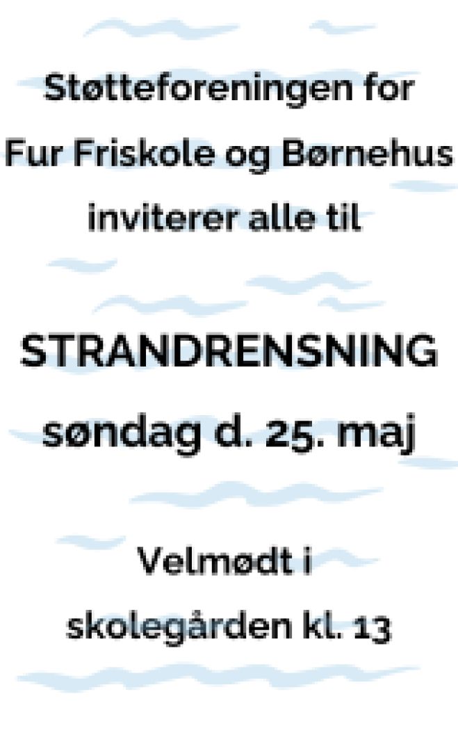 Strandrensning - søndag d. 25. maj